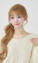 モデル：158cm（着用サイズ：FREE　着用カラー：WHT）