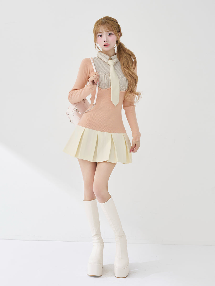 モデル：158cm（着用サイズ：FREE　着用カラー：IVO）