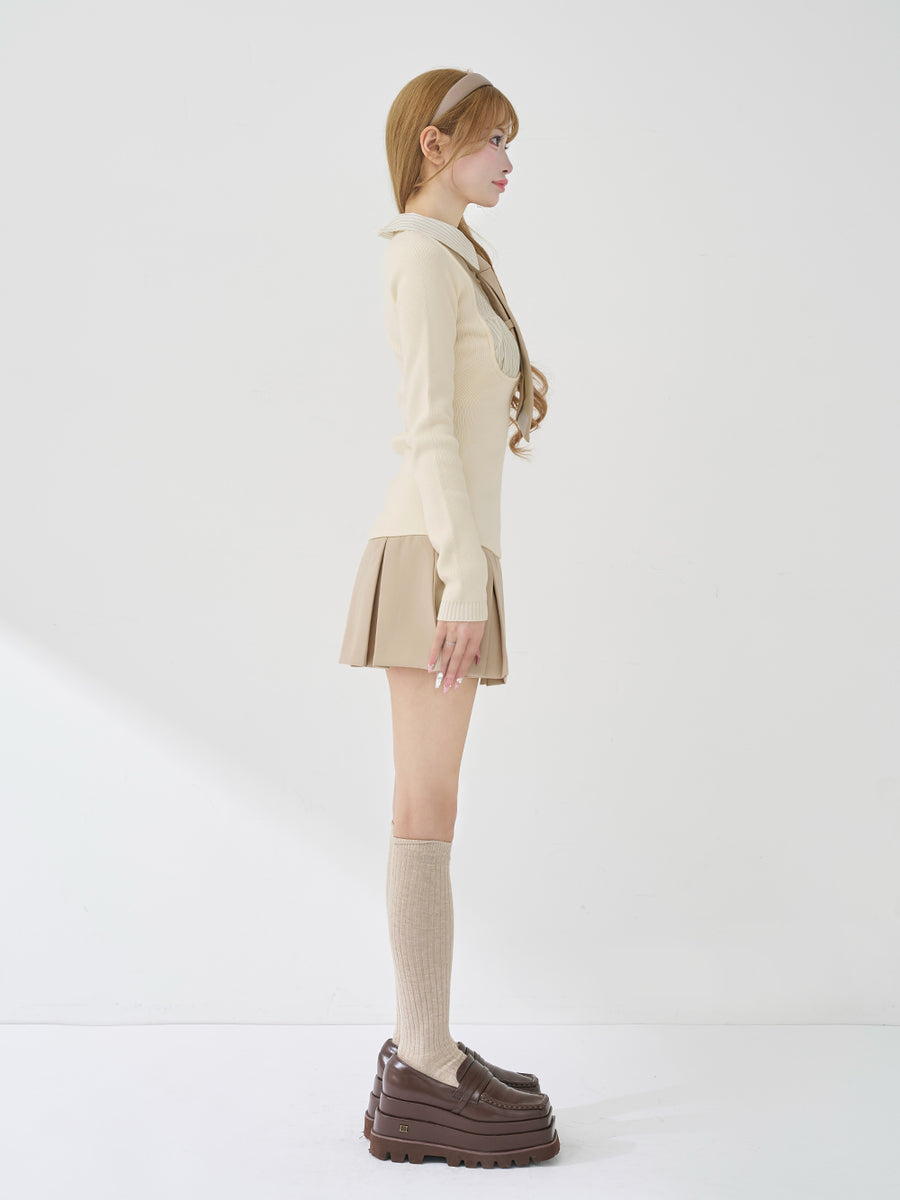 モデル：158cm（着用サイズ：FREE　着用カラー：BEG）