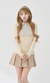 モデル：158cm（着用サイズ：FREE　着用カラー：BEG）