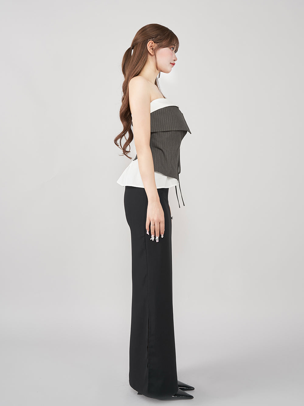 モデル：158cm（着用サイズ：FREE　着用カラー：GRY）