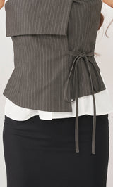 モデル：158cm（着用サイズ：FREE　着用カラー：GRY）