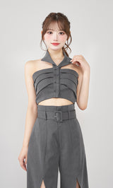 モデル：158cm（着用サイズ：FREE　着用カラー：C-GRY）