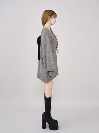モデル：158cm（着用サイズ：FREE　着用カラー：GRY）