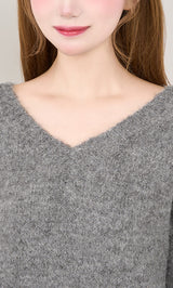 モデル：158cm（着用サイズ：FREE　着用カラー：GRY）