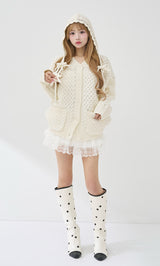 モデル：158cm（着用サイズ：FREE　着用カラー：WHT）