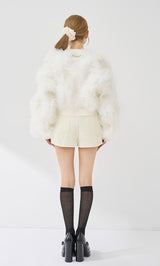 モデル：158cm（着用サイズ：FREE　着用カラー：WHT）