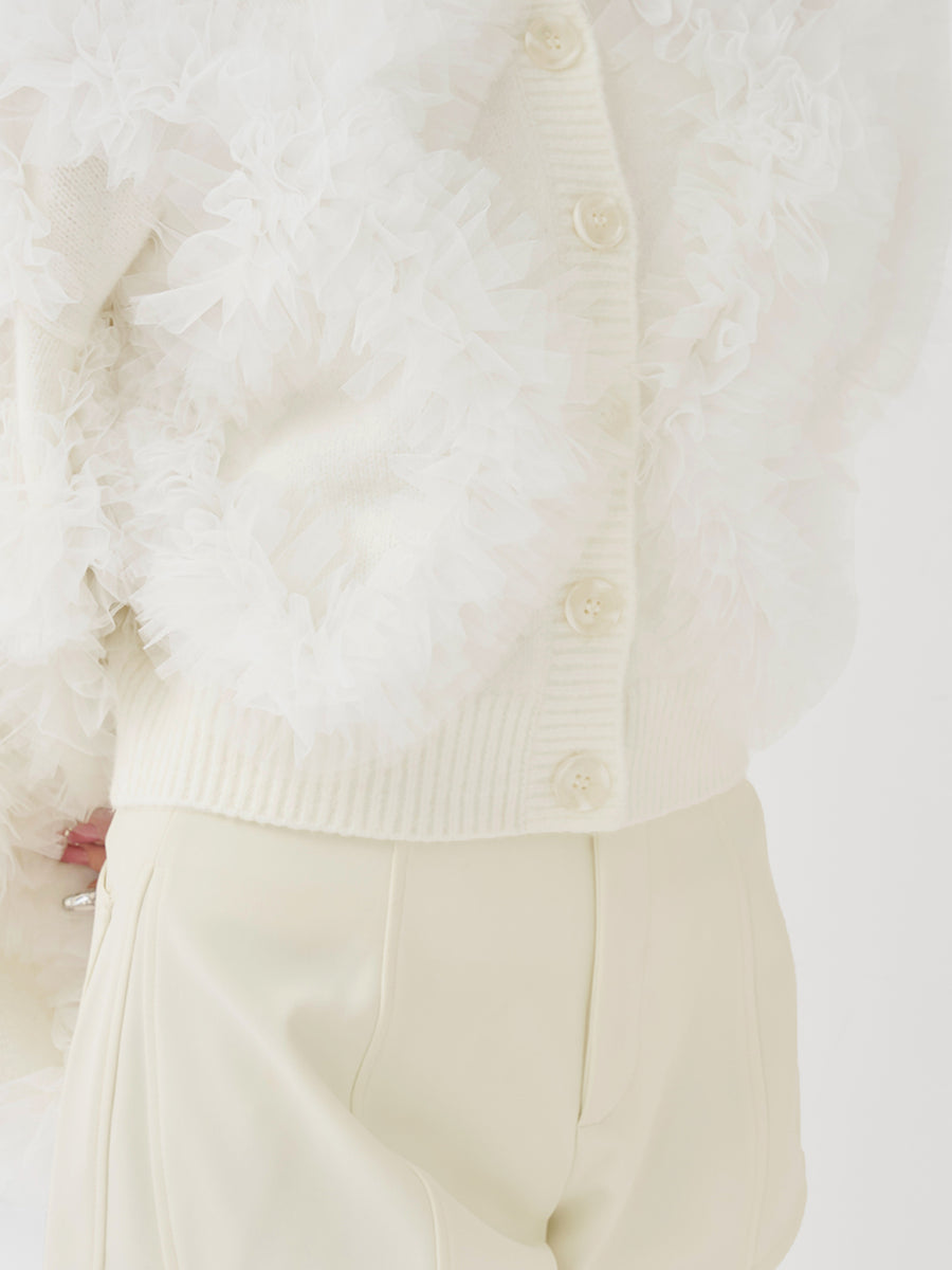 モデル：158cm（着用サイズ：FREE　着用カラー：WHT）