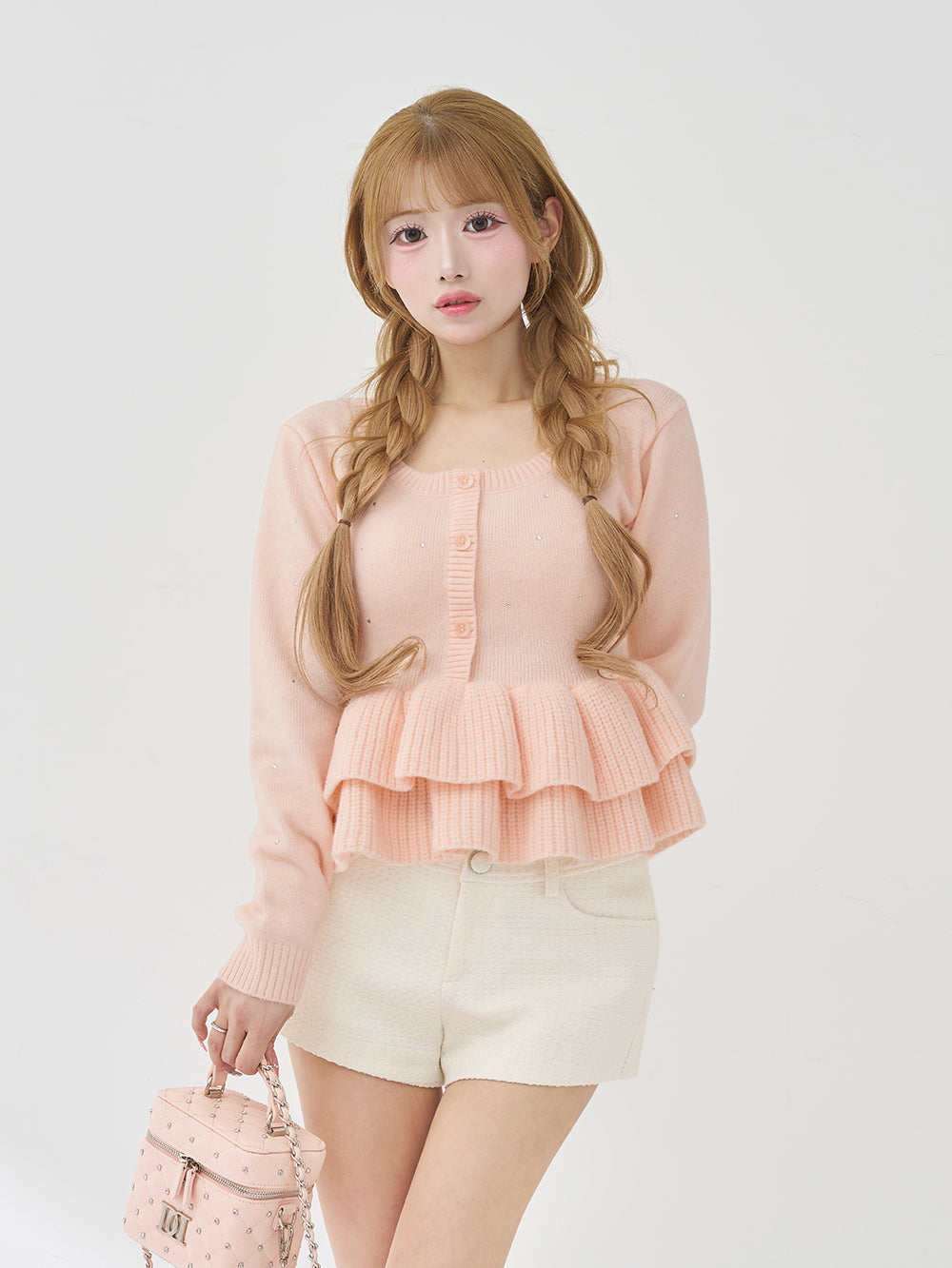 モデル：158cm（着用サイズ：FREE　着用カラー：PNK）