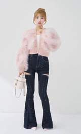 モデル：158cm（着用サイズ：FREE　着用カラー：PNK）