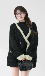 モデル：158cm（着用サイズ：FREE　着用カラー：BLK）