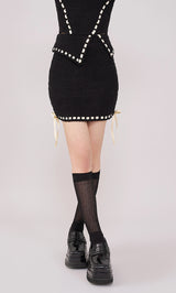 モデル：157cm（着用サイズ：FREE　着用カラー：BLK）