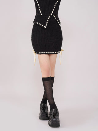 モデル：157cm（着用サイズ：FREE　着用カラー：BLK）