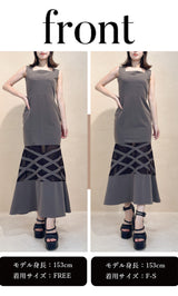 モデル：153cm（着用サイズ：F-S/FREE　着用カラー：GRY）