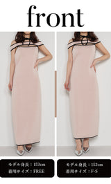 モデル：153cm（着用サイズ：F-S/FREE　着用カラー：BEG）