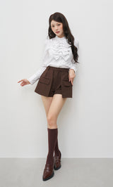 モデル：164cm（着用サイズ：FREE　着用カラー：BRN）