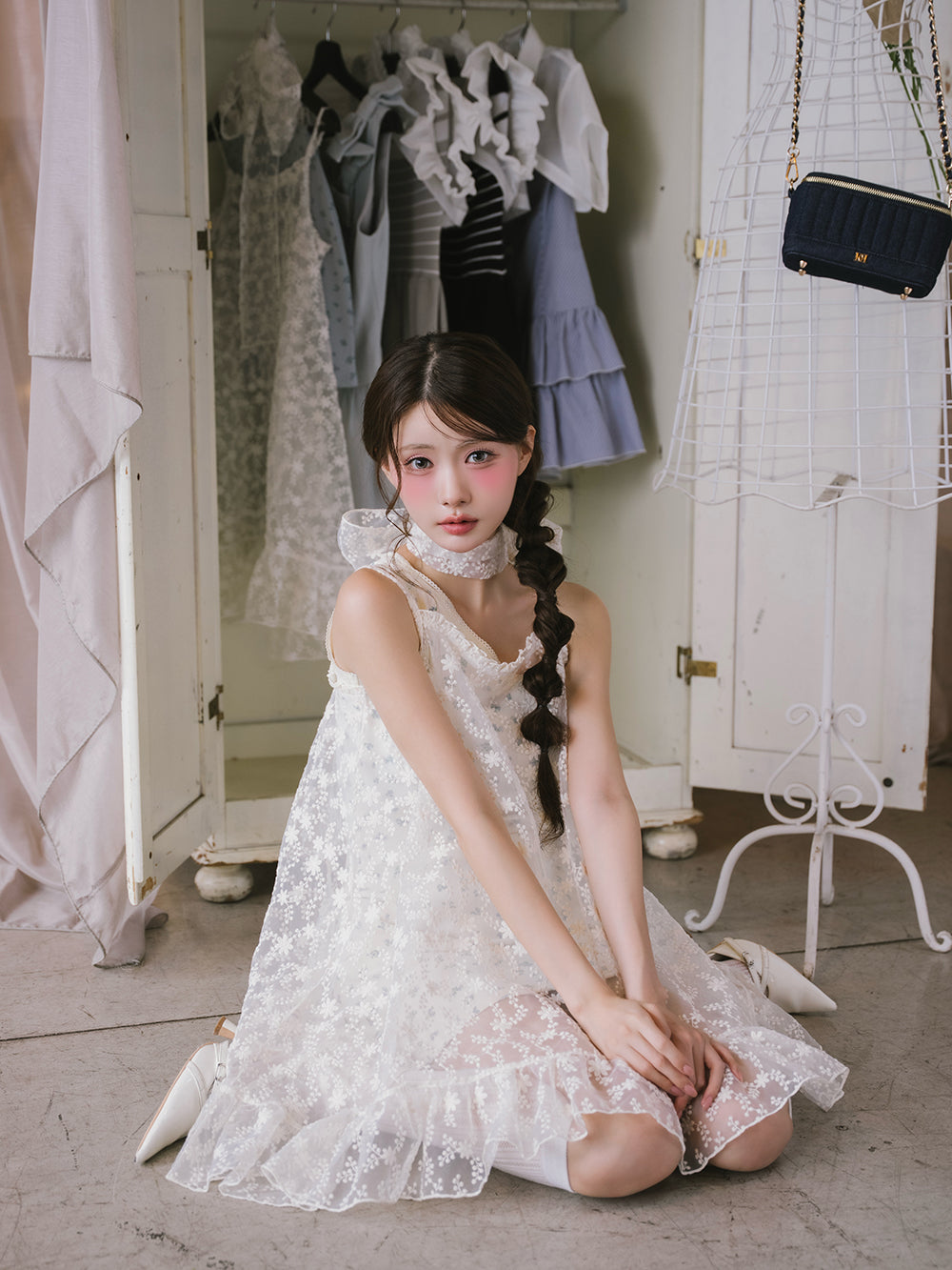 La Féerieレイヤードレースミニワンピース – Darich