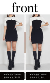 モデル：163cm（着用サイズ：FREE/F-L　着用カラー：BLK）
