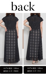 モデル：148cm（着用サイズ：F-S/FREE　着用カラー：BLK）