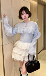 モデル：164cm（着用サイズ：FREE　着用カラー：SAX）