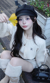 モデル：158cm（着用サイズ：FREE　着用カラー：IVO）