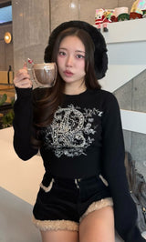 モデル：155cm（着用サイズ：FREE　着用カラー：BLK）