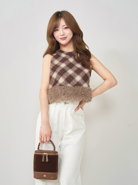 Faux Check Docking Top