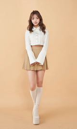 モデル：158cm（着用サイズ：FREE　着用カラー：WHT）