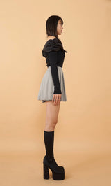 モデル：163cm（着用サイズ：FREE　着用カラー：BLK）