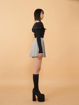 モデル：163cm（着用サイズ：FREE　着用カラー：BLK）