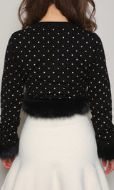 モデル：158cm（着用サイズ：FREE　着用カラー：BLK）