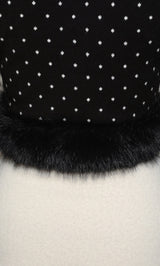 モデル：158cm（着用サイズ：FREE　着用カラー：BLK）