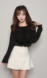 モデル：158cm（着用サイズ：FREE　着用カラー：BLK）