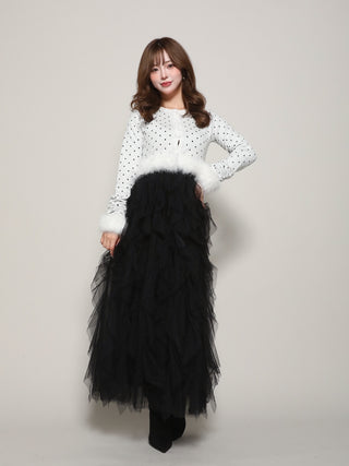 モデル：158cm（着用サイズ：FREE　着用カラー：BLK）