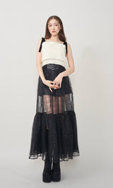 モデル：165cm（着用サイズ：FREE　着用カラー：BLK）