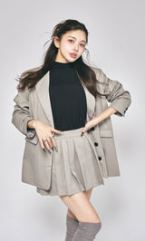 モデル：160cm（着用サイズ：S　着用カラー：GRY）