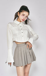 モデル：160cm（着用サイズ：S　着用カラー：GRY）