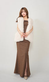 モデル：158cm（着用サイズ：FREE　着用カラー：BRN）