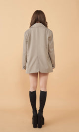 モデル：158cm（着用サイズ：FREE　着用カラー：GRY）