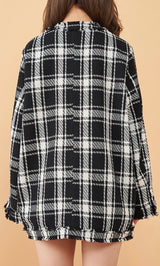 モデル：158cm（着用サイズ：FREE　着用カラー：BLK）