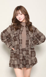 モデル：158cm（着用サイズ：FREE　着用カラー：BRN）