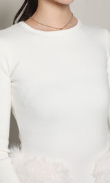 モデル：163cm（着用サイズ：FREE　着用カラー：WHT）