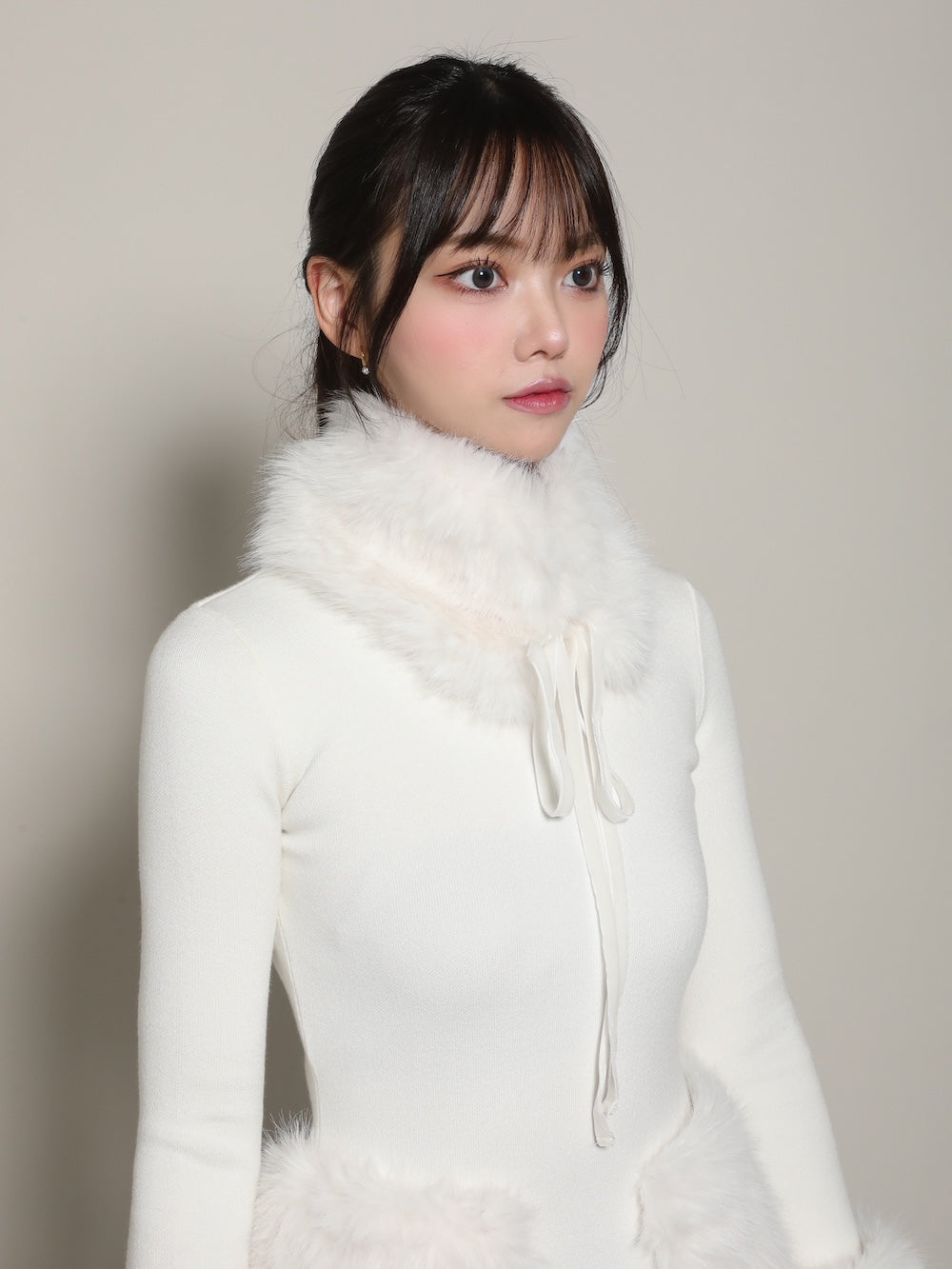 モデル：163cm（着用サイズ：FREE　着用カラー：WHT）
