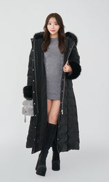 モデル：156cm（着用サイズ：S　着用カラー：BLK）