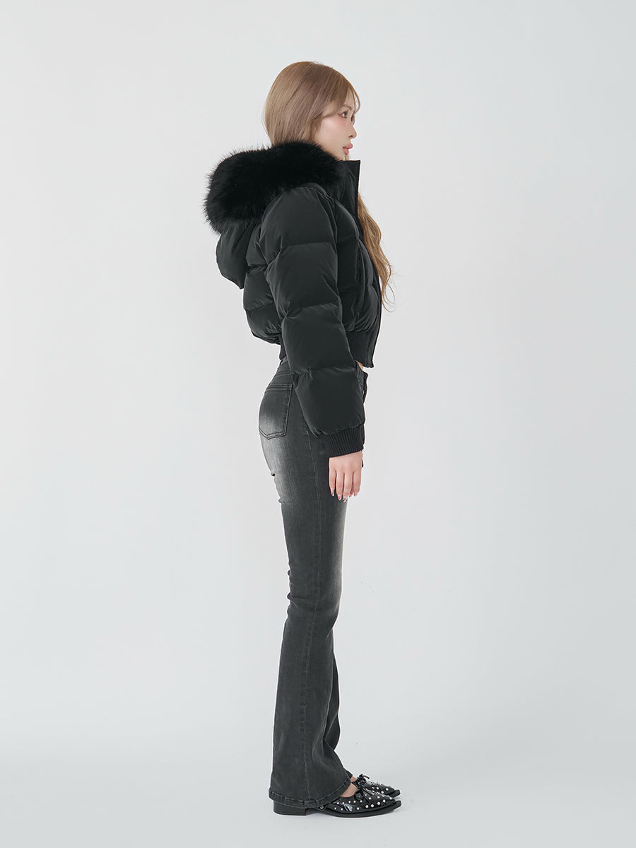モデル：163cm（着用サイズ：FREE　着用カラー：BLK）