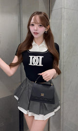 モデル：156cm（着用サイズ：S　着用カラー：GRY）