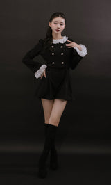 モデル：164cm（着用サイズ：FREE　着用カラー：BLK）