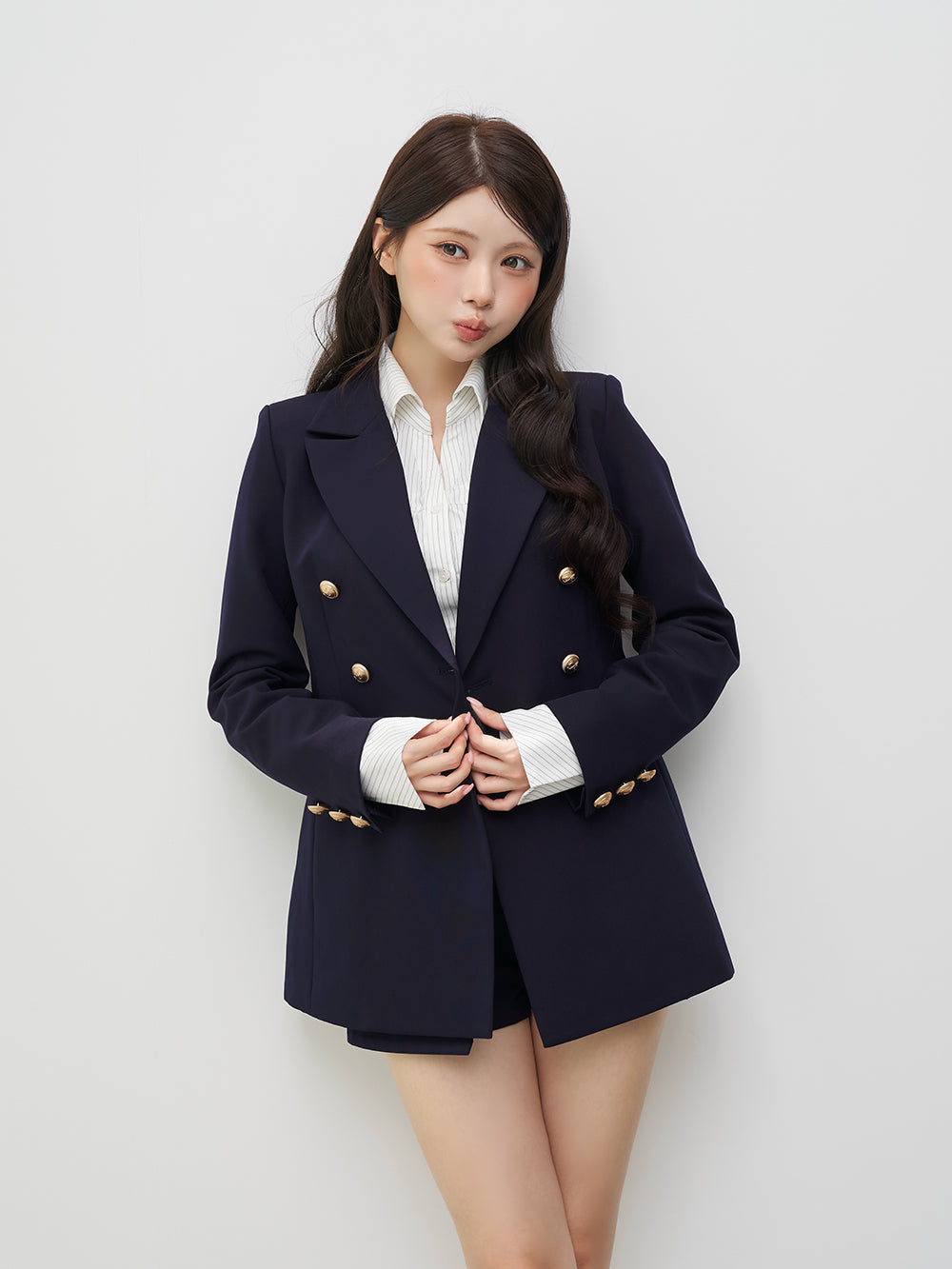 モデル：164cm（着用サイズ：FREE　着用カラー：NVY）