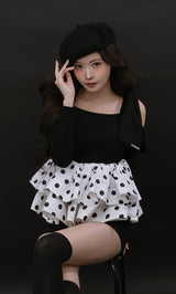 モデル：164cm（着用サイズ：FREE　着用カラー：DOT）