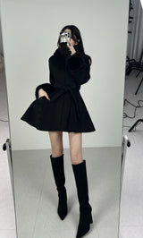モデル：160cm（着用サイズ：FREE　着用カラー：BLK）